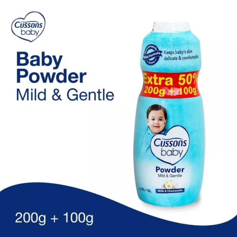 Cussons Baby Powder/Bedak 200gr+100gr