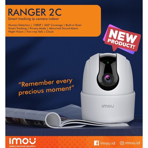 Imou Ranger 2C Smart IP Cam CCTV 1080 2MP Garansi Resmi