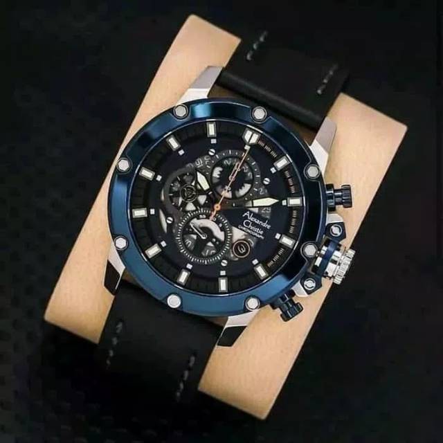 JAM TANGAN PRIA ALEXANDRE CHRISTIE AC 6416 SILVER BLUE ORIGINAL GARANSI RESMI 1 TAHUN