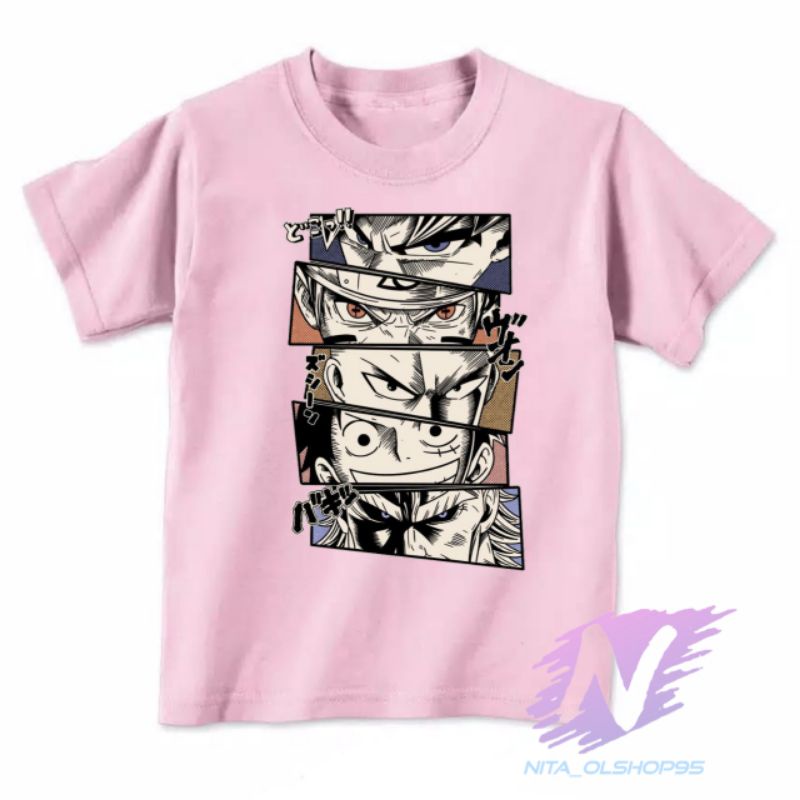 kaos anak anime karakter utama baju anak anime