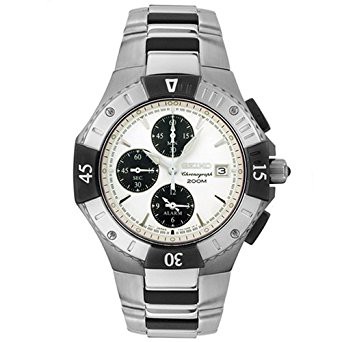 Seiko Mens SNA569P1 | Jam Tangan Pria SNA569 Silver Stainless Quartz