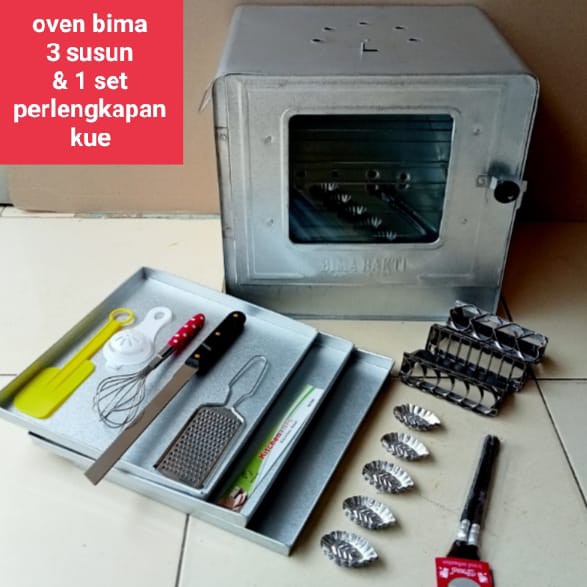 OVEN BIMA / OVEN KOMPOR DAN 1 SET PERALATAN DEKORASI KUE