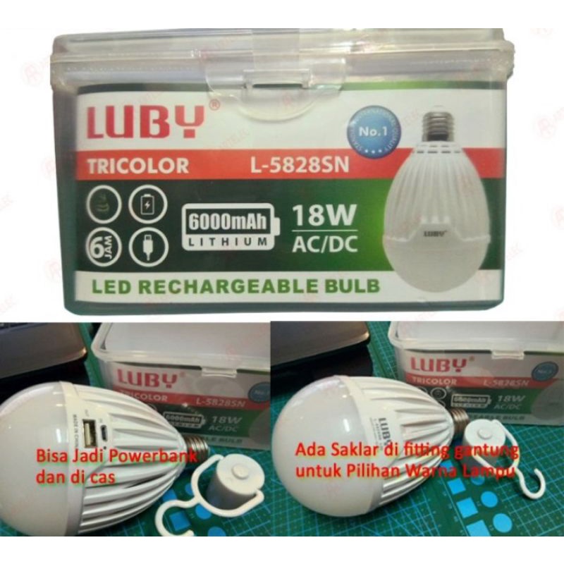 luby L5828 / Lampu Emergency
