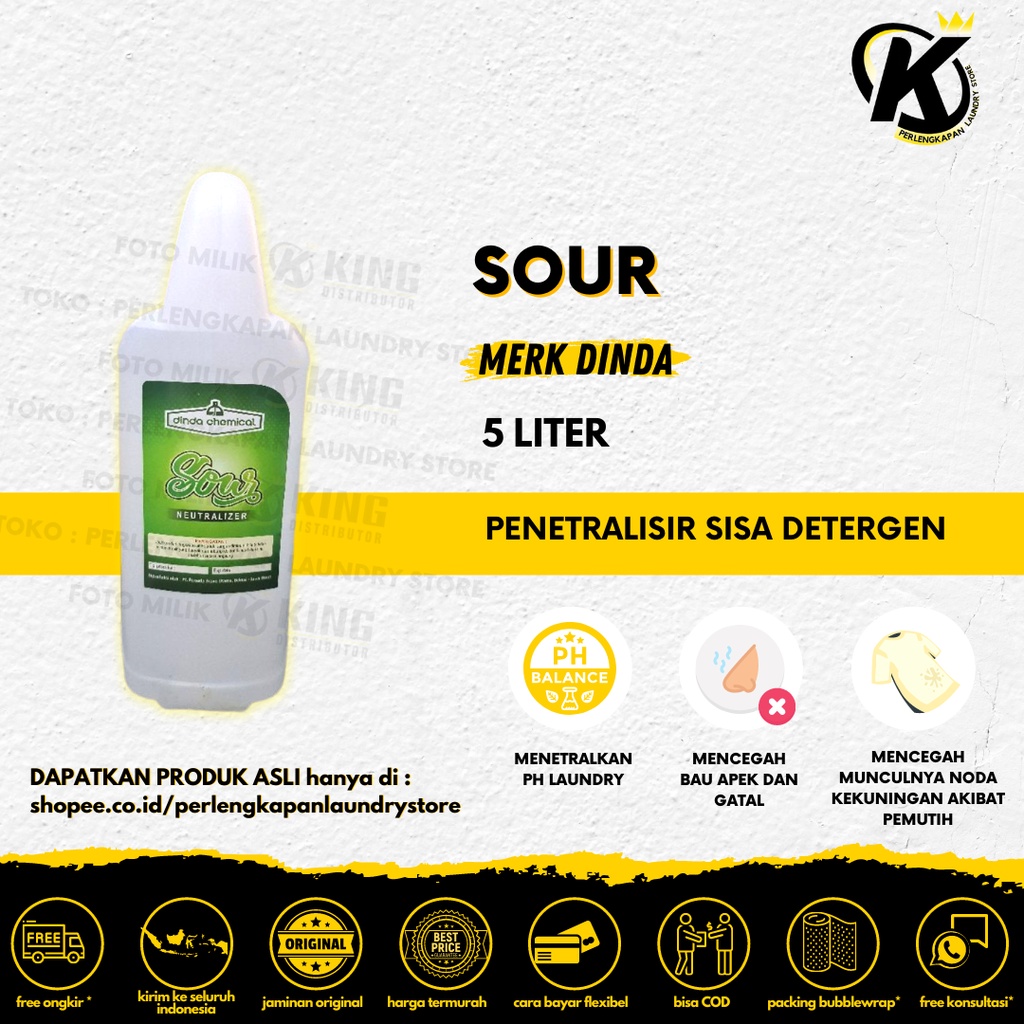 Sour Laundry | Penetralisir Chemical 5 Liter Dinda