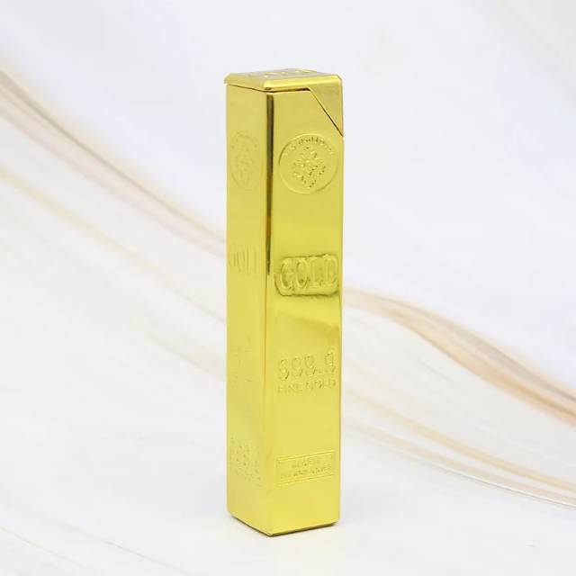 Korek Api Emas Batangan Exclusive Mancis Gold Lighter Unik