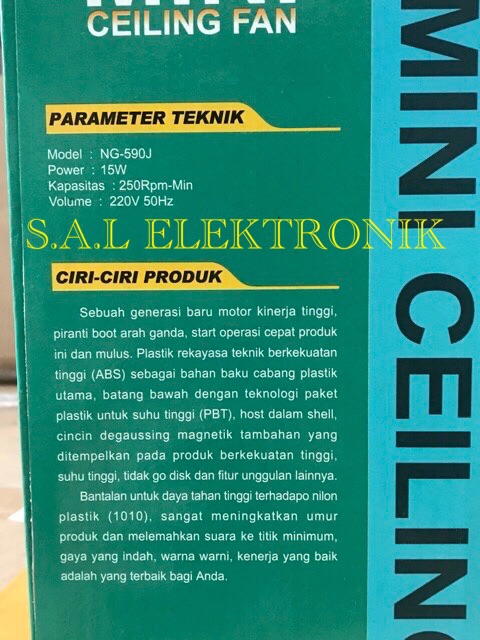 kipas angin meja dinding jepit baling nagasaky 590J / 580J