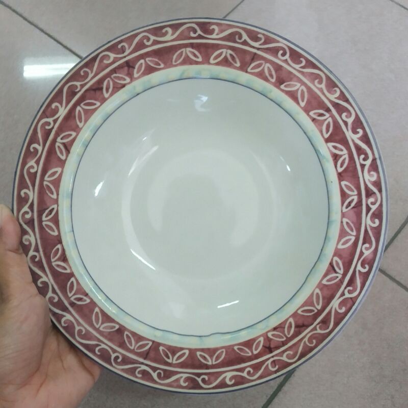 SOUP PLATE PIRING MAKAN KERAMIK SANGO HIAS TABLEWARE CANTIK