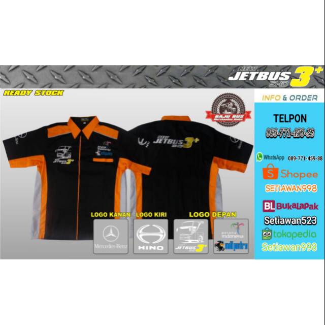 Kemeja NEW JETBUS 3+ SHD