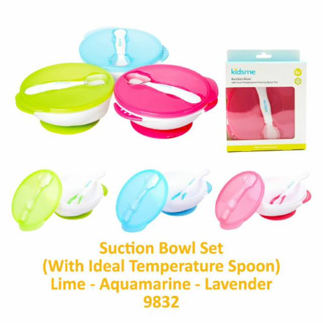 KANDILA SUCTION BOWL WITH IDEAL TEMPERATUR FEEDING SPOON SET kdl 002-13