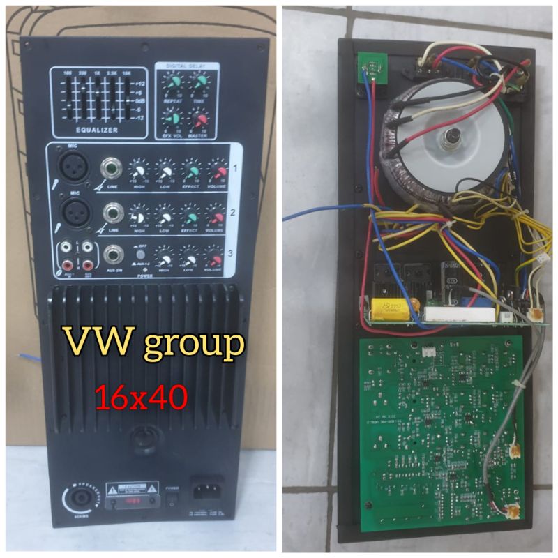 mesin speaker aktif/power kit aktif ORI IMPORT 600-1000 watt 16x40