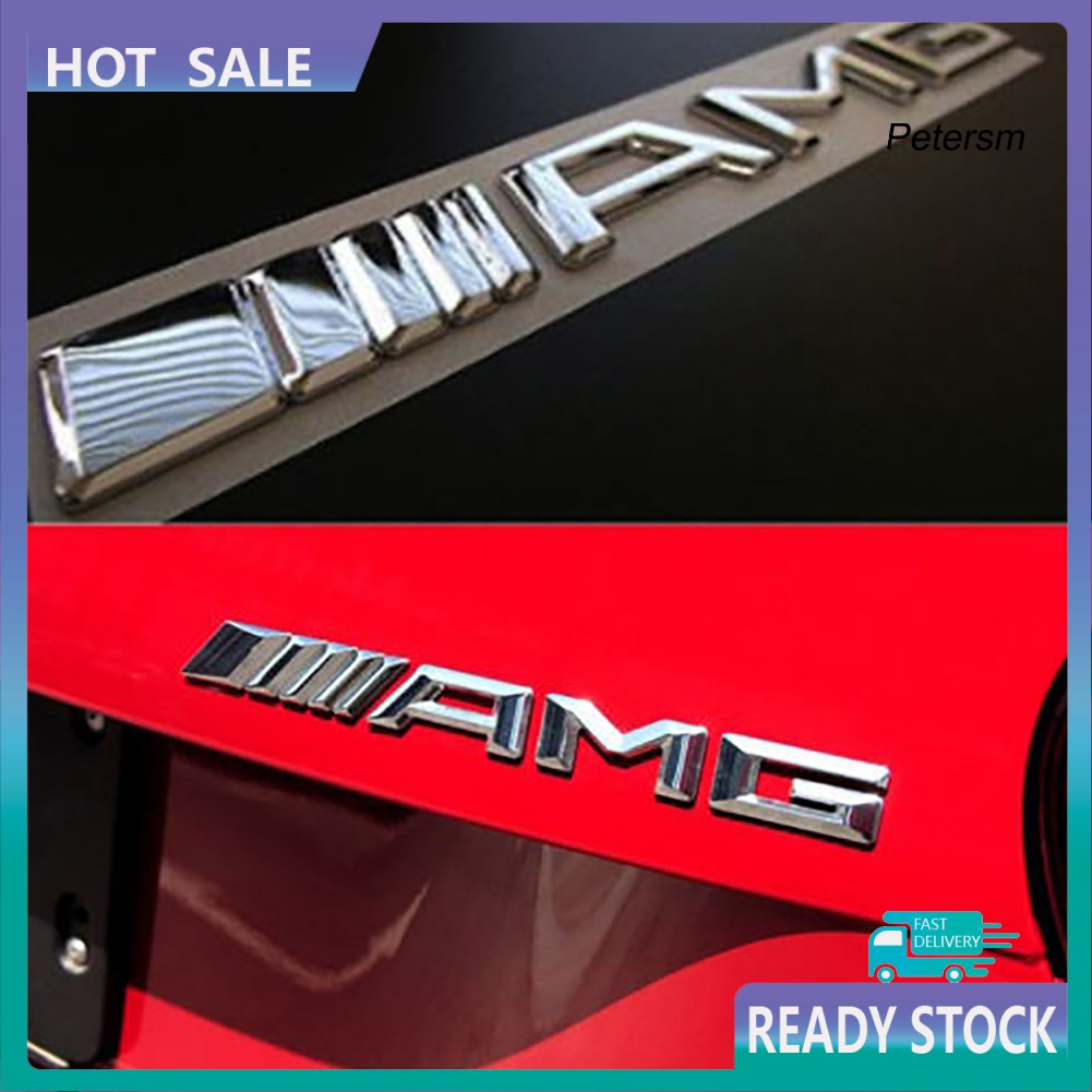 Yex Stiker Emblem Logo Amg 3d Bahan Abs Untuk Mobil Benz