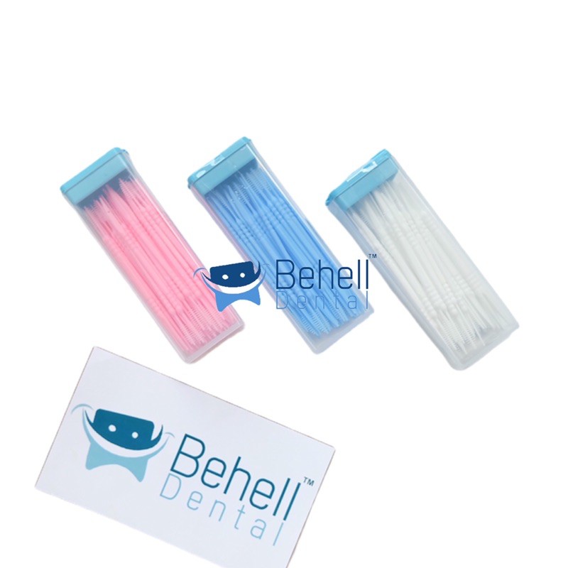 Behelldental tusuk gigi behel /tidak.sikat pembersih sela sela bracket gigi gusi . interdental brush