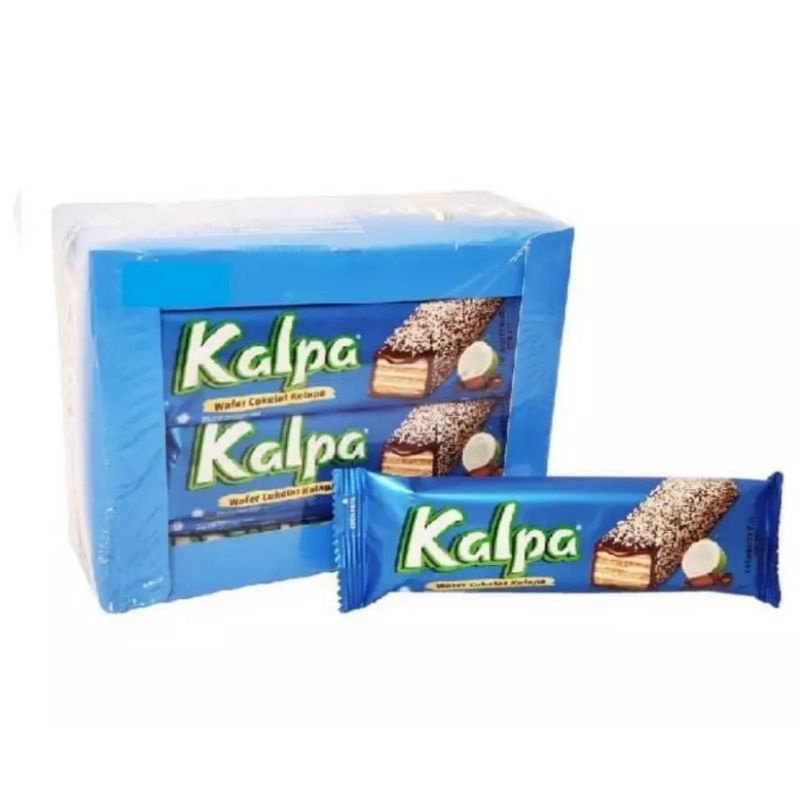 

BISKUIT KALPA WAFER COKLAT KELAPA 24 GRAM/ CEMILAN COKLAT/ SNACK KELAPA KEKINIAN