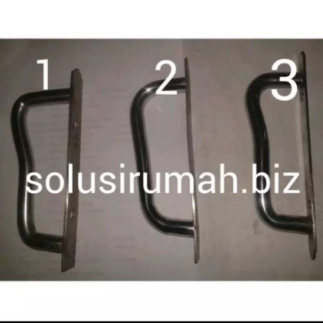 HANDLE PIPA CHROME 4ONS -20cm- PINTU LIPAT OR DORONG BESI PCS NO.3 1biji