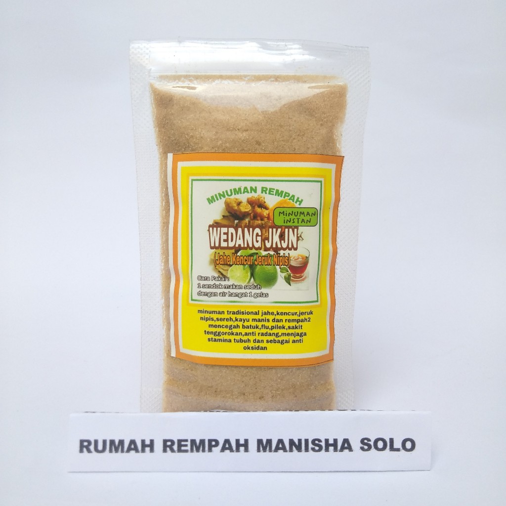 Minuman Instan Wedang JKJN (Jahe Kencur Jeruk Nipis) Rempah 100gram