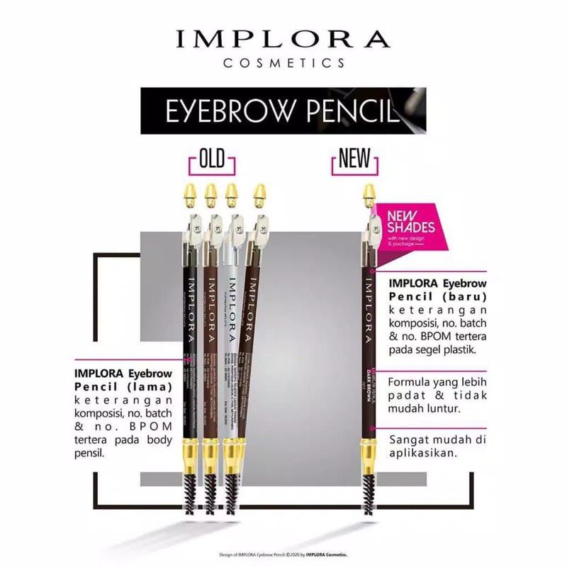 EYELINER PENSIL ALIS IMPLORA SISIR + RAUTAN