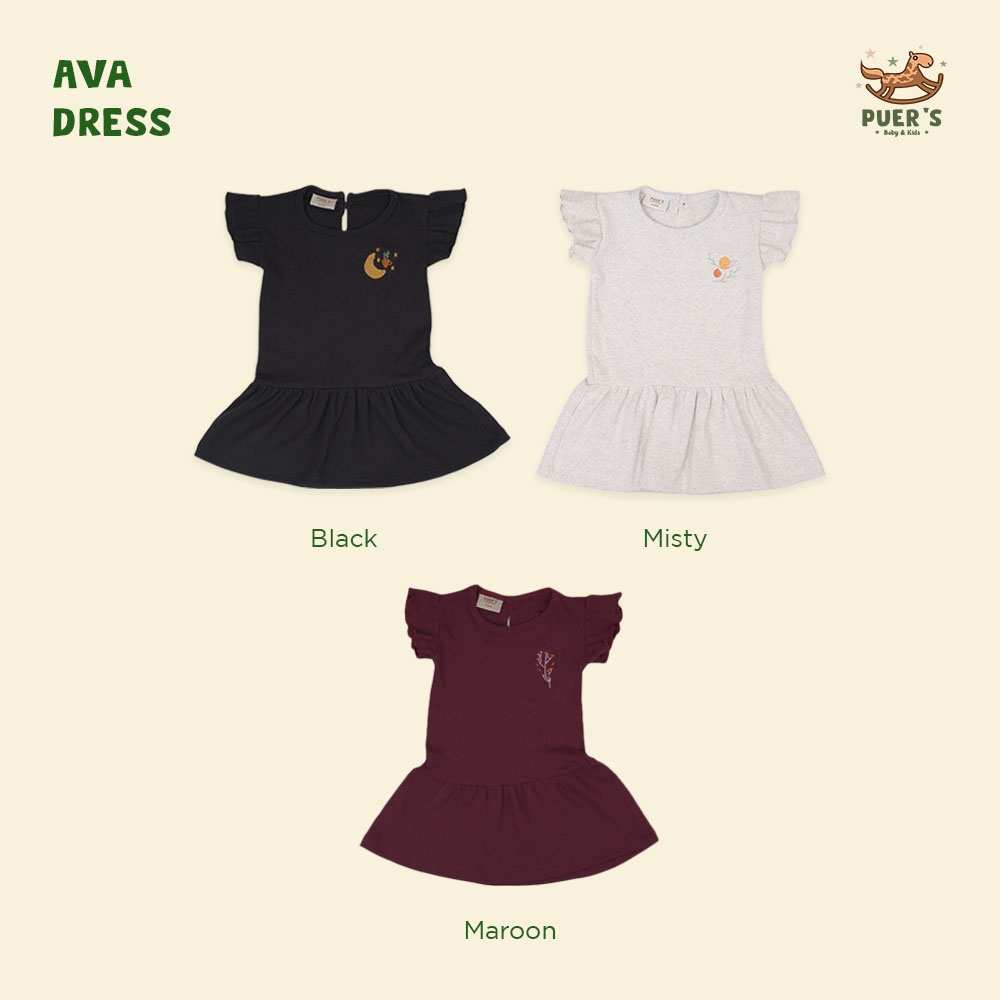 DRESS BAYI DAN ANAK (ROK BAYI DAN ANAK) PUER'S AVA MIDI DRESS