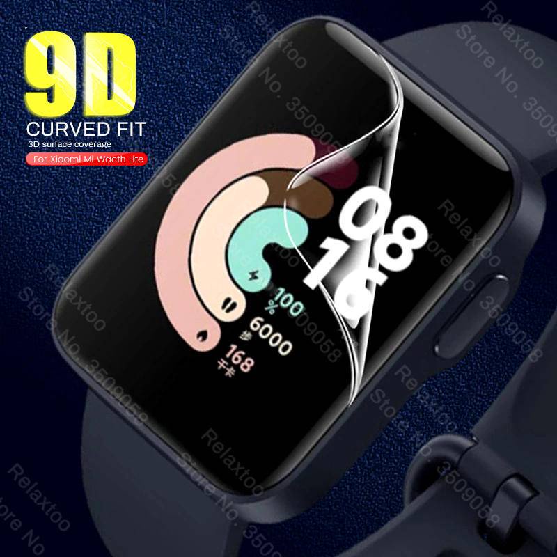 3 Pcs Pelindung Layar Hydrogel 9D Curved Untuk Xiaomi Mi Watch S1 Color 2 sports version