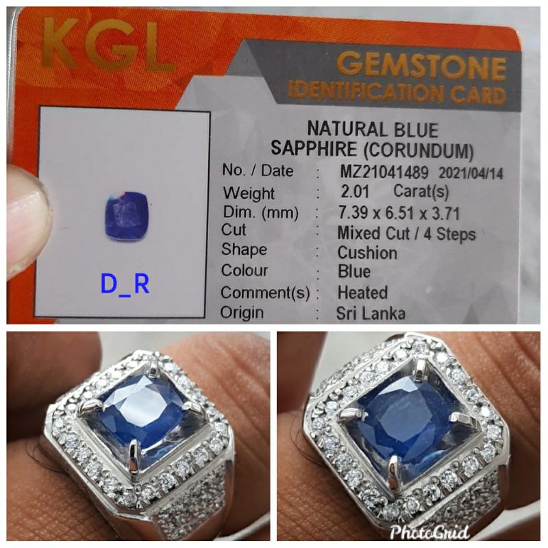 natural blue safir srilanka