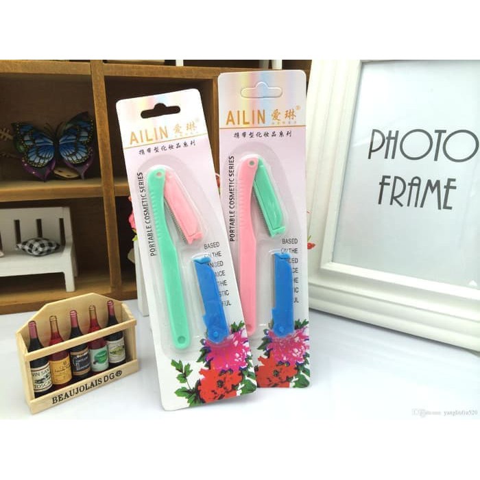 Ailin Pisau Cukur Bulu Alis / Eyebrow Kit Razor Pembersih Bulu Alis