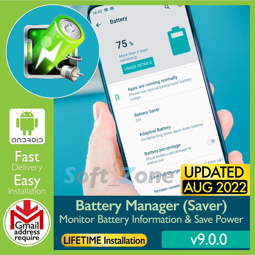 

Bttry Mngr (Svr) v9.0.0 - Mntr Bttry Infrmtn & Sv Pwr [SmrtPhn - Andrd] - Dgtl Dwnld