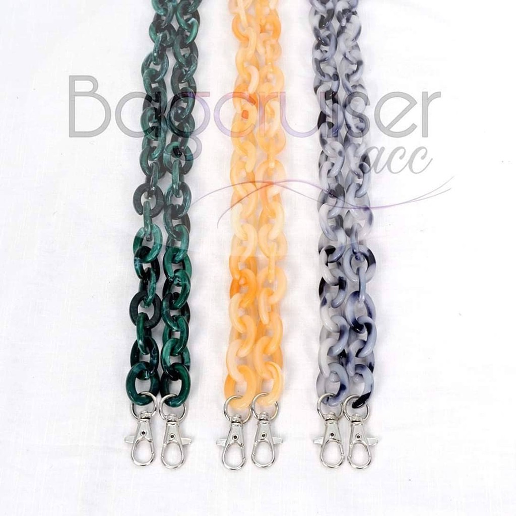 Chain Strap Tali Rantai Kombinasi Mini Bahan Acrylic Wanita Import CY13