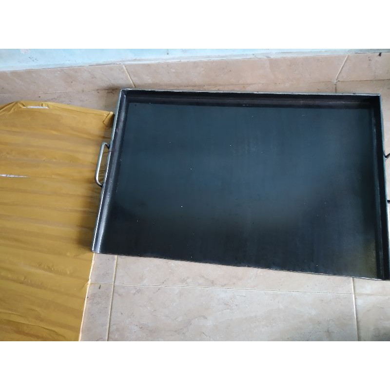 50*50cm 5mm 3sisi wajan cumi wajan roti bakar wajan kebab burger sosis wajan nasi goreng datar