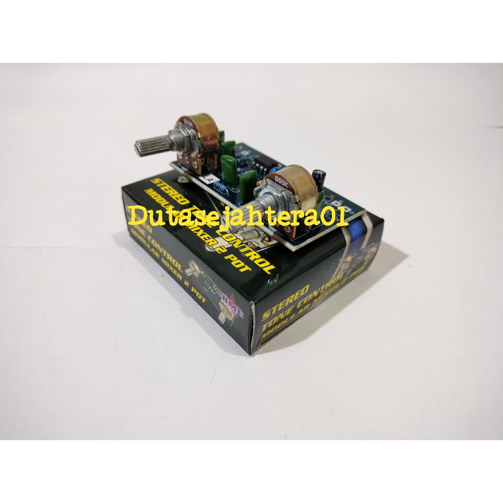 KIT TONE CONTROL STEREO MODULATOR MIXER 2 POT DS