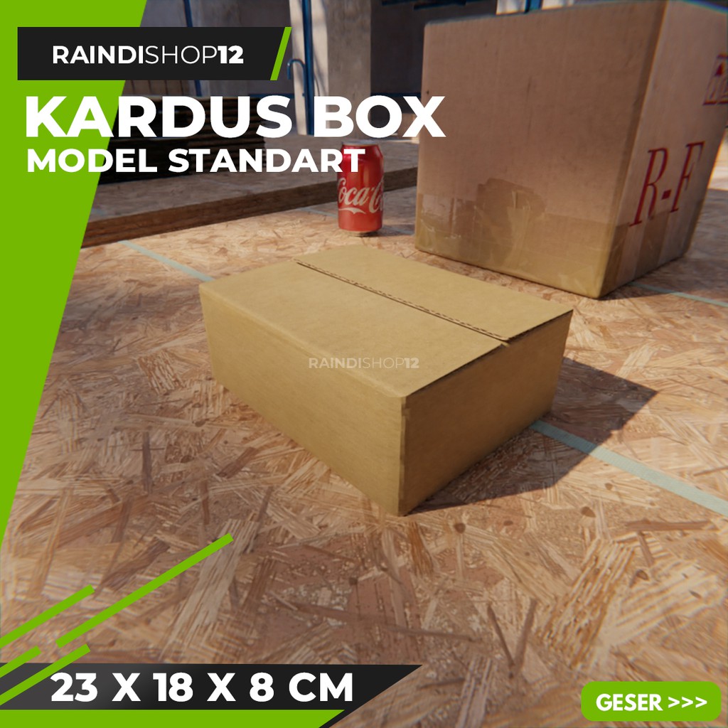 

BOX 23 X 18 X 8 CM KARDUS KOTAK KEMASAN PACKAGING KADO POLOS