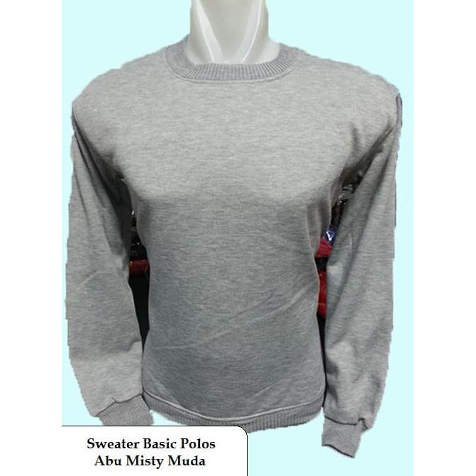 Size Xxl - Jaket Sweater Basic Polos Hitam,Merah,Navy,Abu Muda,Putih