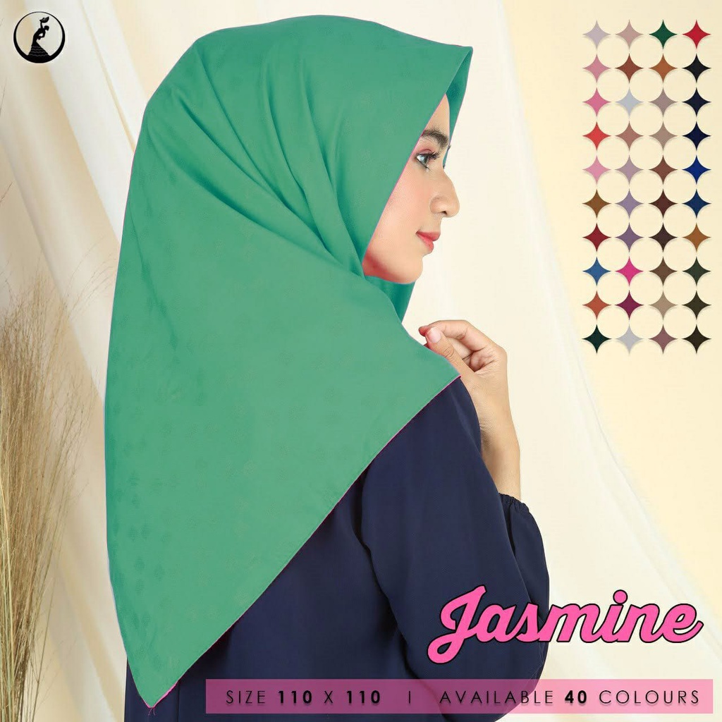 JILBAB SEGIEMPAT JASMINE CUTTING LC  LASER CUT DAN JAHIT TEPI POLOS LASERCUT SCARF VOAL HIJAB KERUDUNG SEGI EMPAT HARGA GROSIR