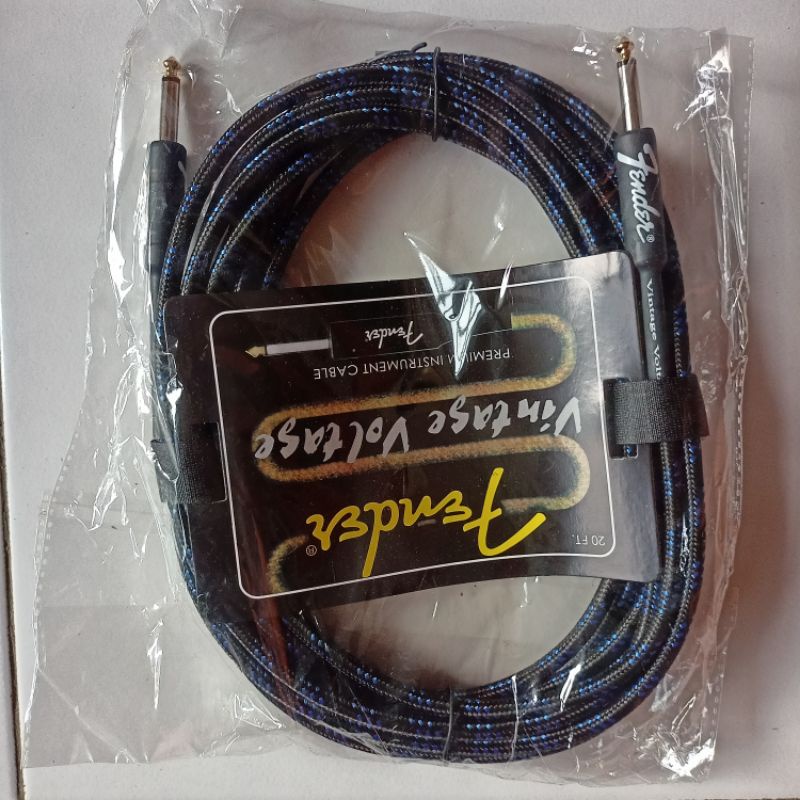 kabel jek/jeck gitar/guitar/bass merk fender ,6 meter