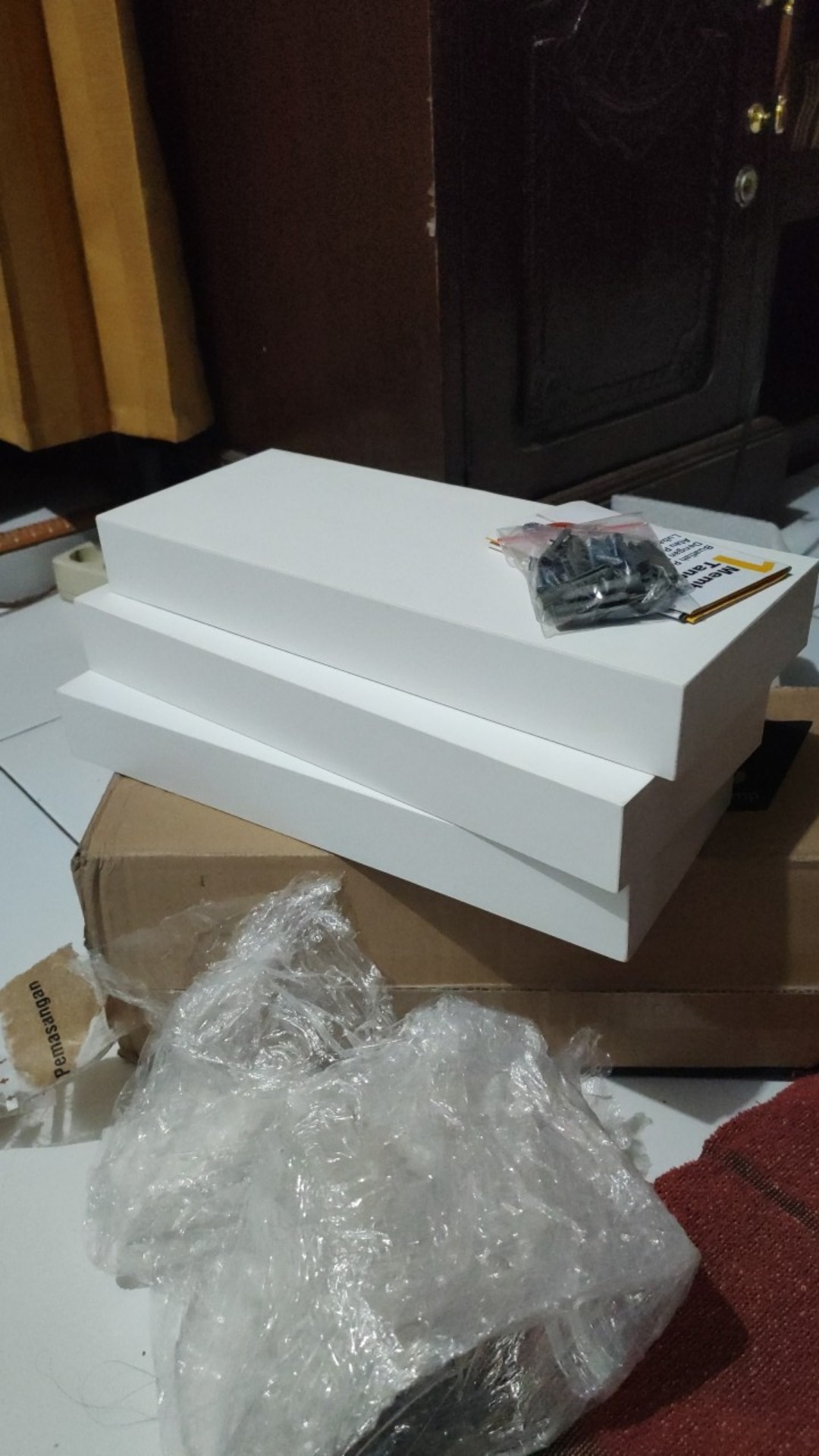 Set Rak Ambalan Dinding Minimalis 3 Pcs Uk.30,30,30 Cm