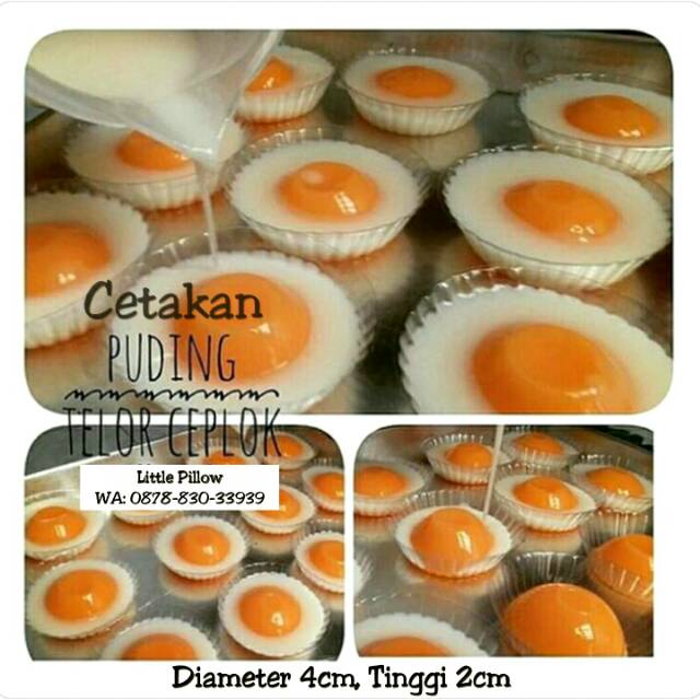 (Isi 50pcs) Cetakan Puding Telor Ceplok/Mika Puding Telor Ceplok