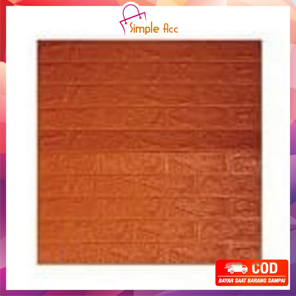 ~COD~ DO-C206 Wallpaper Dinding Foam 3D Kecil Motif Batu Bata/Walpaper Stiker Dinding Dekorasi Kamar-Batu Bata ORANGETUA