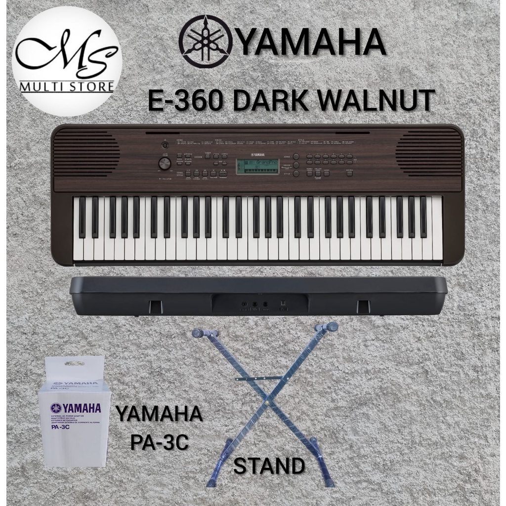 KEYBOARD YAMAHA PSR E360 - E  360 - E360DW - E360 DW - E 360 DW - E 360 DW - STAND