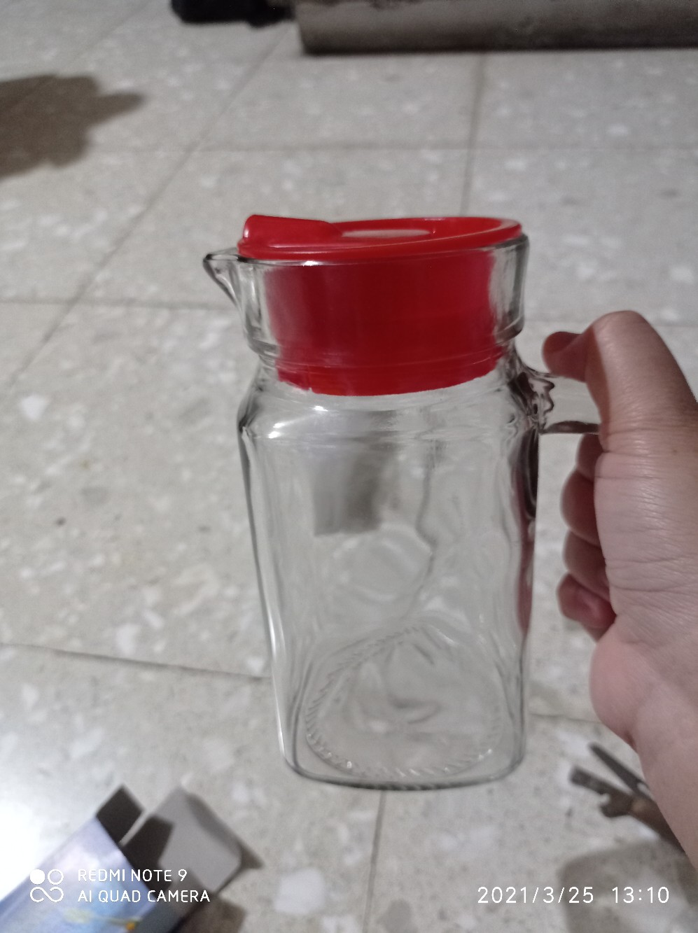 Pitcher Water Jug 500 Ml Tempat Air Minum Kaca Pitcher Kaca Tebal