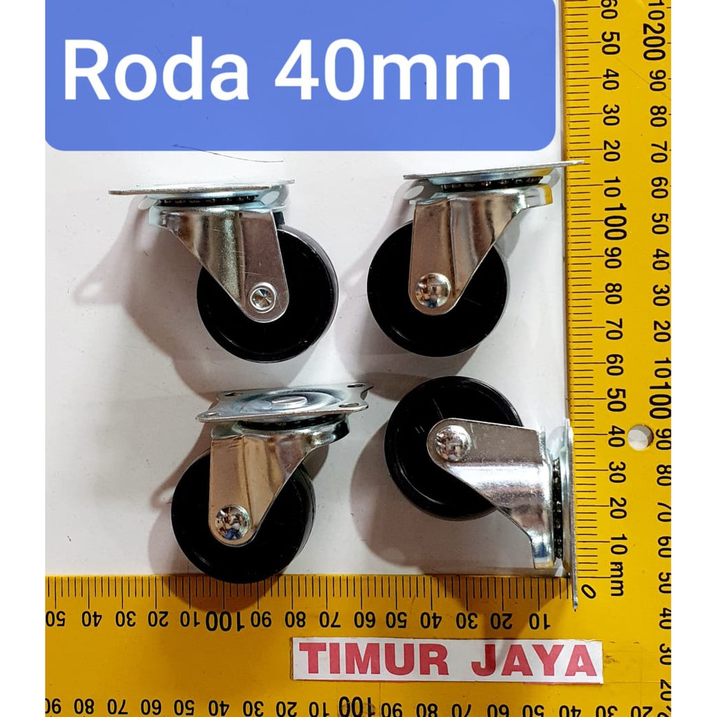 Roda Caster Gepeng 40mm / Roda Etalase Koper