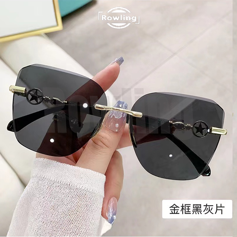 Rowling(ka-264) Sunglasses  Kacamata Hitam Kotak No frame Women Sunglasses Titanium New Arrival Import Kacamata Fashion