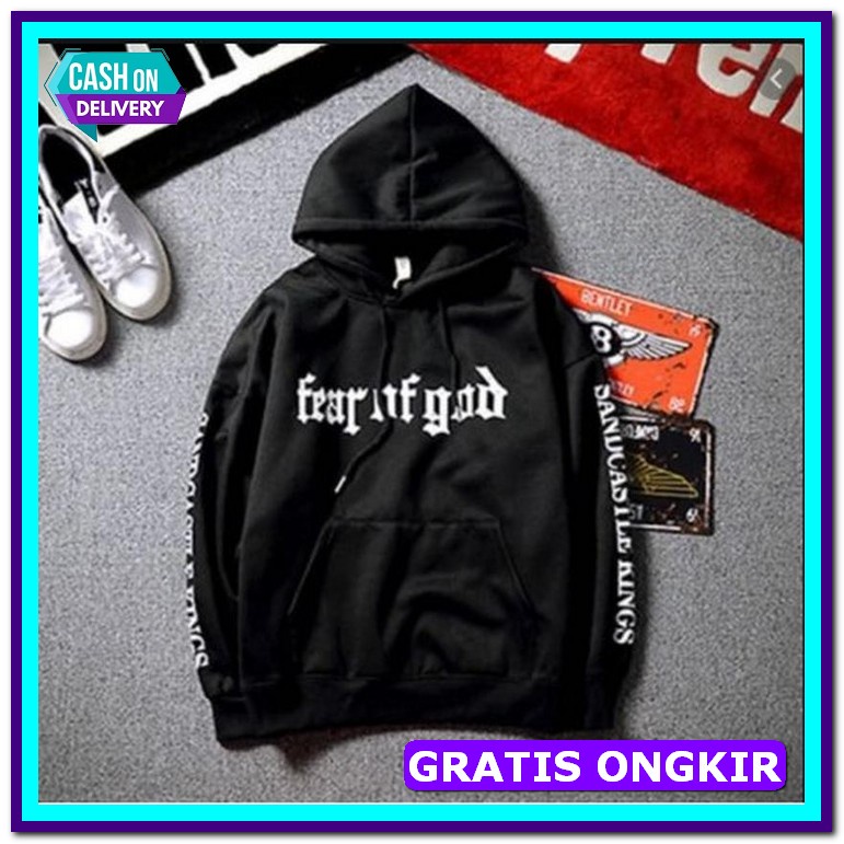 Jaket Hoodie Estetik Sweater Hoodie Oversize Pria Sweeter Hoddie Over  Hoodie Fear Of God Sandcast