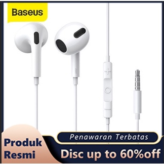 BASEUS HEADSET HANDSFREE ENCOK TYPE-C WIRED EARPHONE C17 H17 MIC