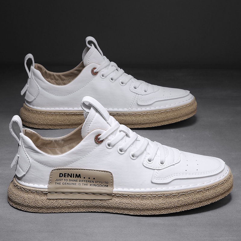 Pria Sepatu   Tipis 2021  Kain Putih Sepatu Pria Kasual Kain Sepatu All-Match Mos olahraga Papan Sep