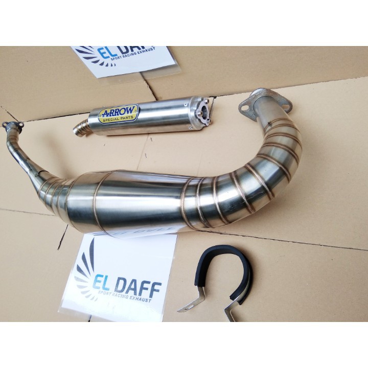 Knalpot racing Arrow RX King repsol full stainless model ninja