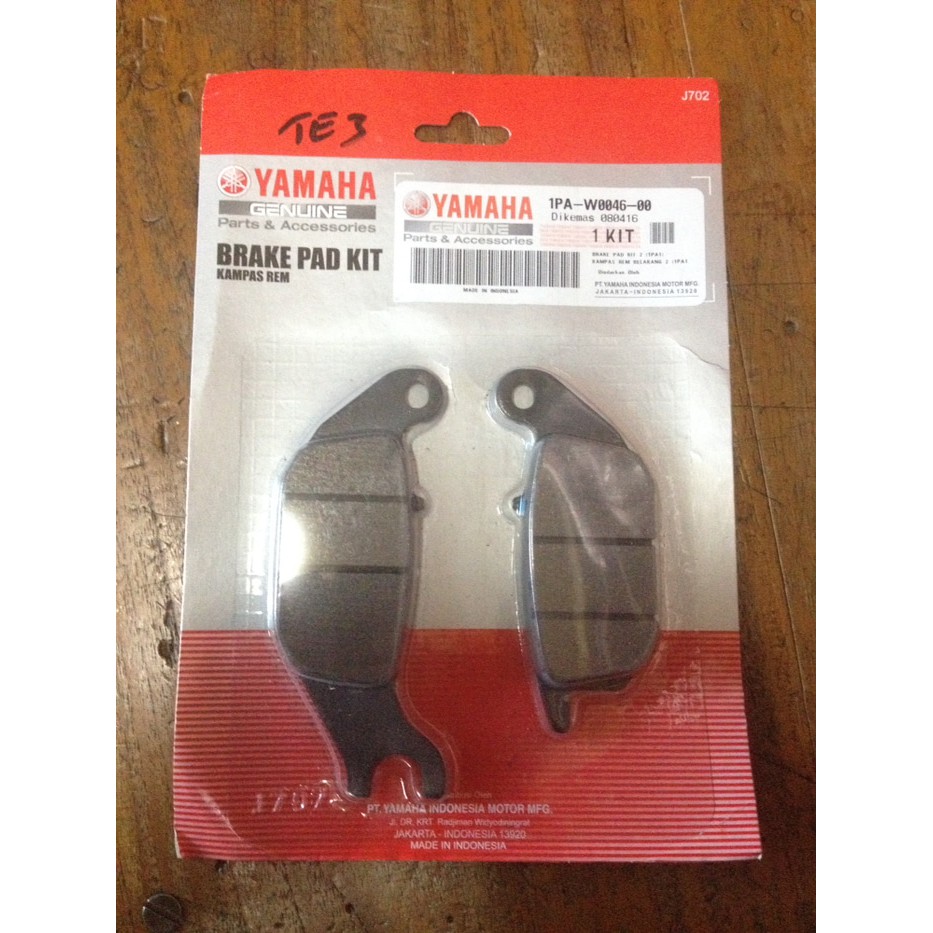 Kampas Rem Disk Belakang Vixion 1PA 1PA-W0046-00 Original Yamaha