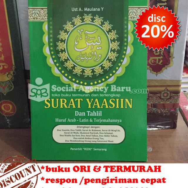 Buku Yasin Besar Tahlil Terjemahan Penerbit Rizki Shopee Indonesia