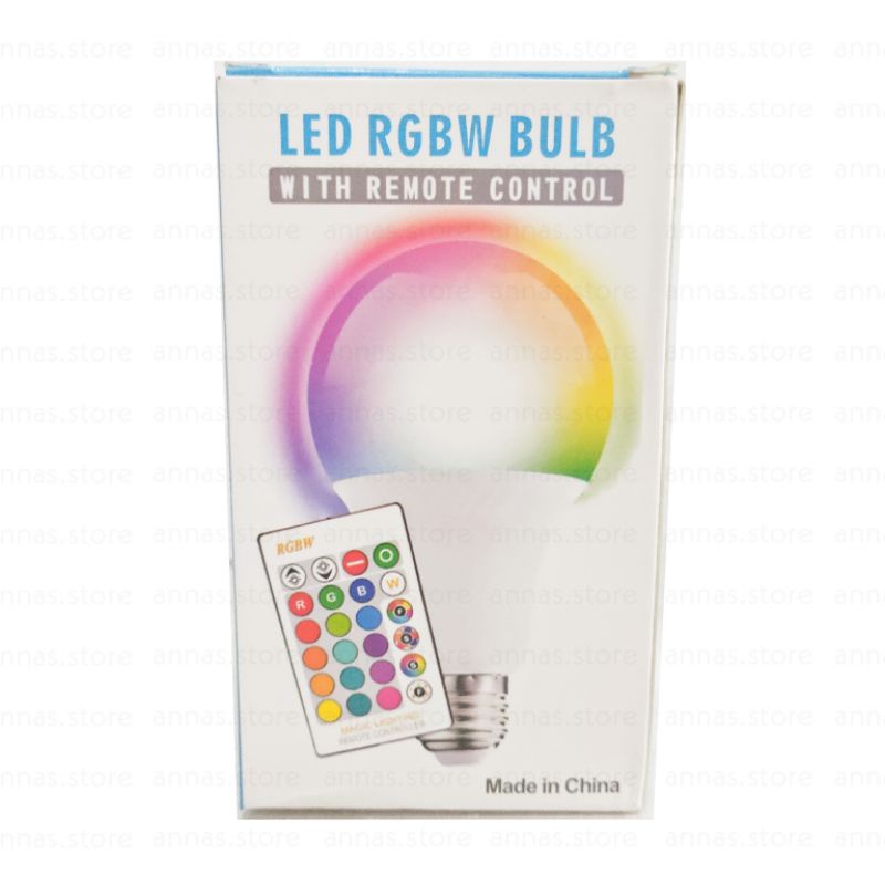 Lampu Unik Canggih Bohlam Remote untuk Ruangan atau Kamar Tidur Warna Warni RGBW keren