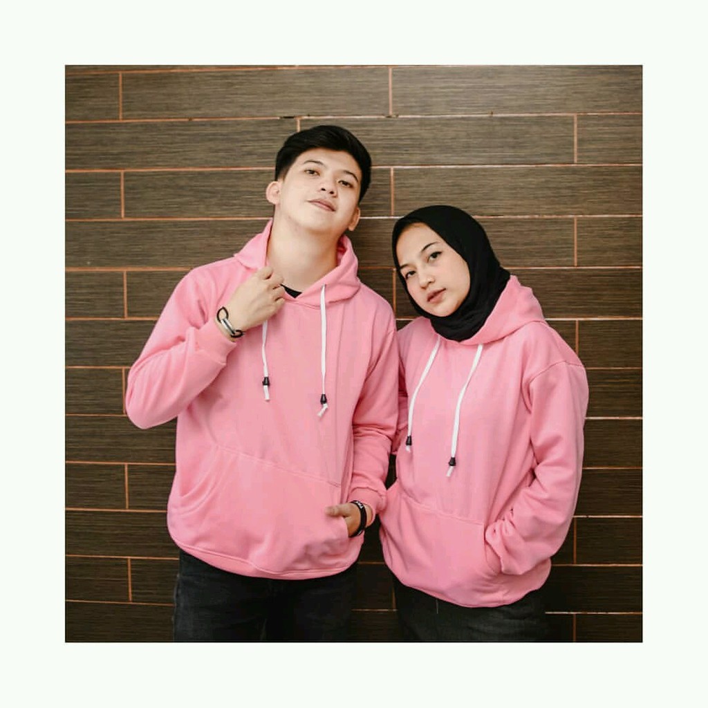 Hoodie Sweater Polos Natural HARGA SATUAN bisa untuk couple pria wanita