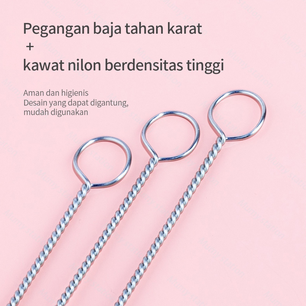 Mumystation Sikat Pembersih Sedotan / Sikat sedotan stainless / Brush Straw