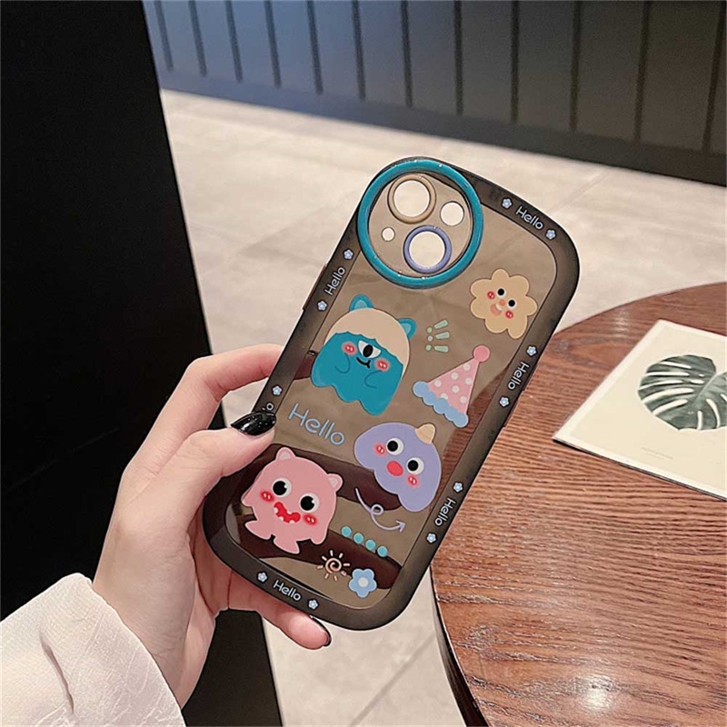 Soft Case Silikon Motif Kartun Monster Untuk Realme C35 C21Y C25Y C11 2021 C21 Realme5 5i 6i C3 C25 C15 C12 C2