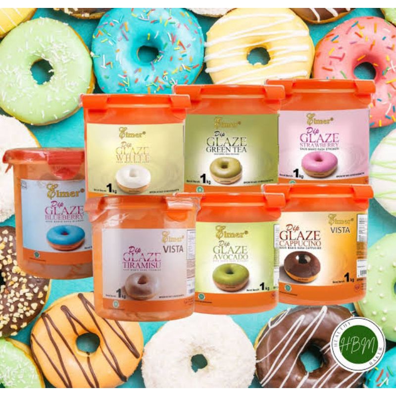 

ELMER DIP GLAZE 1 KG PIL PAIL EMBER TOPPING SAUS SAOS SAUCE SELAI OLESAN DONAT DONUT RASA COKLAT CHOCOLATE DARK WHITE VANILLA STRAWBERRY STROBERI TIRAMISU GREEN TEA TARO CAPPUCINO BLUBERI BLUEBERRY CHEESE KEJU AVOCADO LUMER MANIS ENAK COCOK UNTUK JUALAN